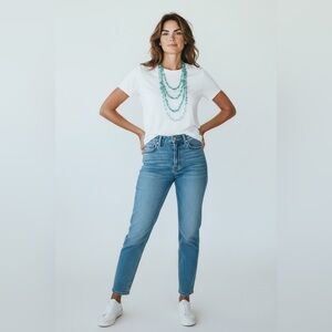 Blue and Turquoise Beaded Necklace